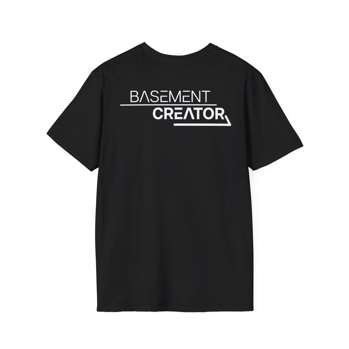 BasementCreator Backer Tee | Unisex Soft-Style Creator Shirt in Black or Purple