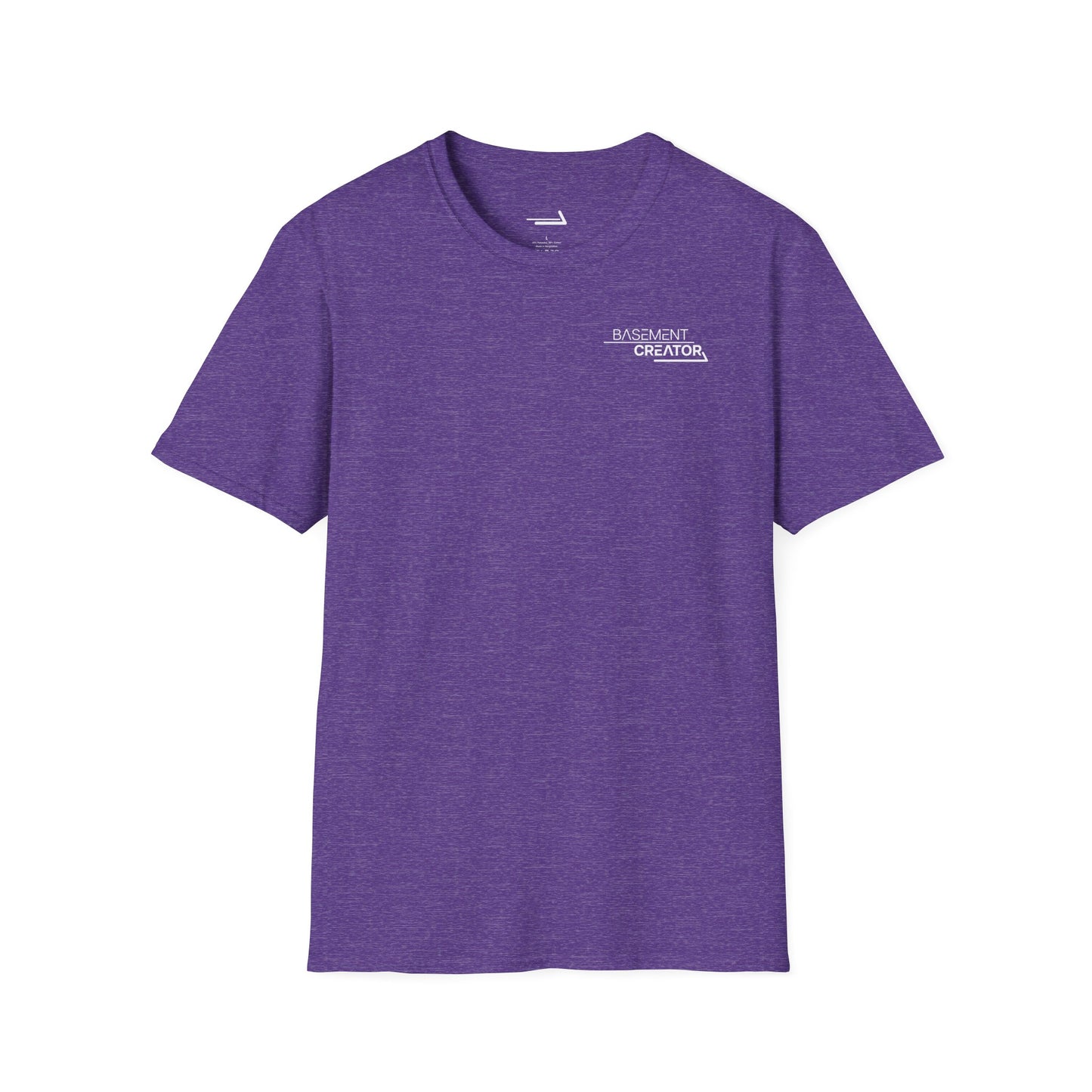BasementCreator Backer Tee | Unisex Soft-Style Creator Shirt in Black or Purple