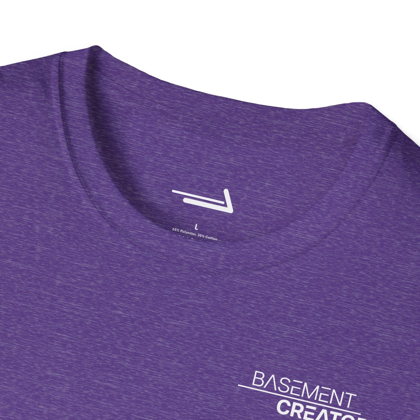 BasementCreator Backer Tee | Unisex Soft-Style Creator Shirt in Black or Purple