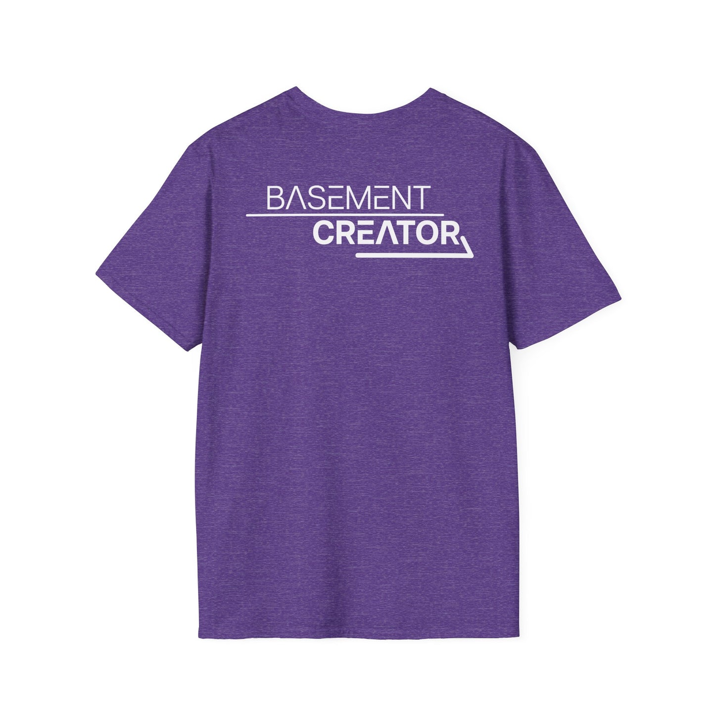 BasementCreator Backer Tee | Unisex Soft-Style Creator Shirt in Black or Purple