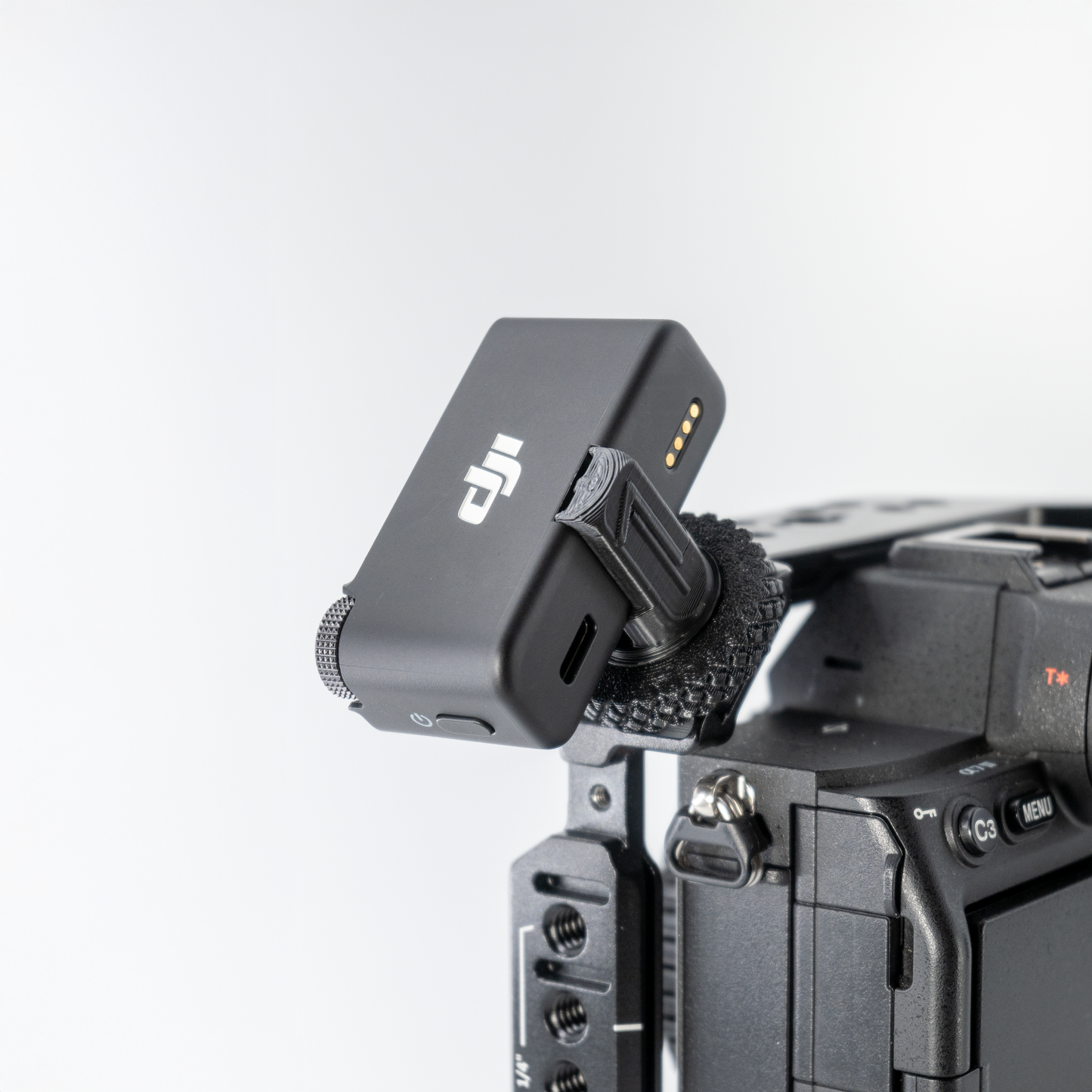 DJI Mic 2 Adapter TightyMount Cold Shoe Screw Mount, 3D Printed