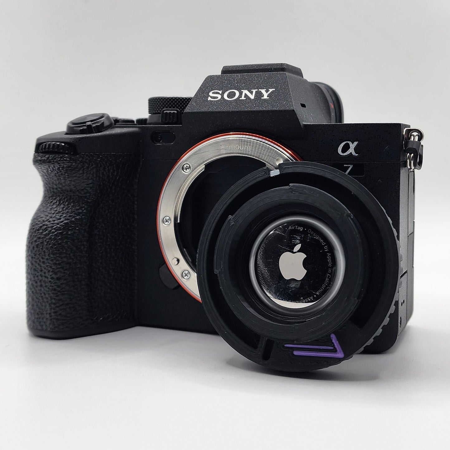 Body Cap With Hidden AirTag and Tile Compartment for Sony E-Mount Cameras